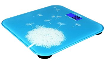 Canwelum Smart Step-on Digital Bathroom Scale, Accurate Body Weight Scale Designed with Dandelion Fashionable Style - Certified by CE, RoHS