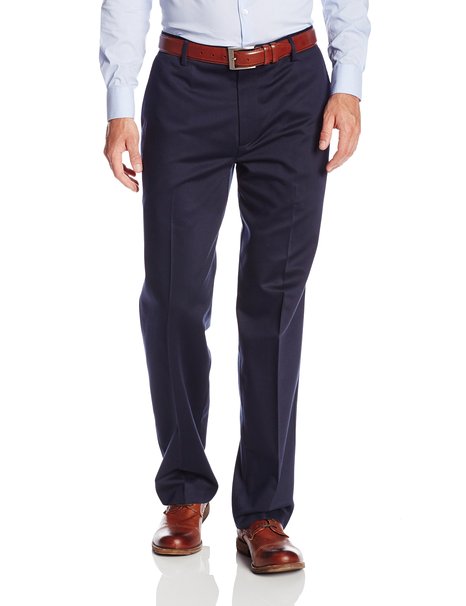 Dockers Men's Never-Iron Essential Khaki D3 Classic-Fit Flat-Front Pant