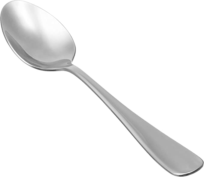 Egypto Heavy Duty Stainless Steel Dessert Spoons, Dining Spoons - Use for Home Kitchen, or Restraunt - Pack of 8