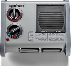 Caframo MediHeat ®, 9210CAGBX, Certified Calf Hutch Electric Heater, 1500 Watts and 5100 BTU/Hour, Rugged Steel