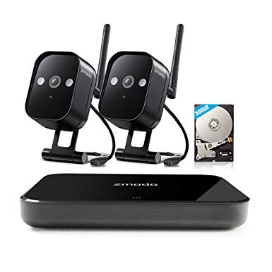 Zmodo Replay 4CH NVR 2 Outdoor Wireless Camera Surveillance Camera System (500GB Hard Drive)