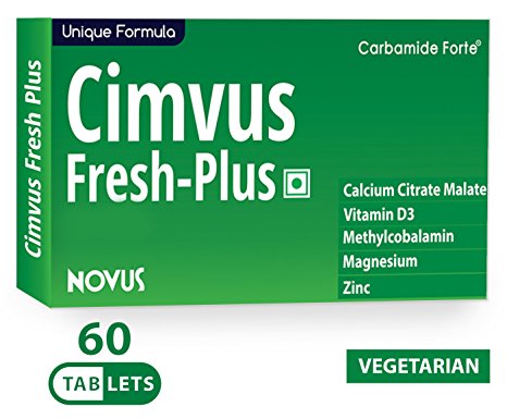 Carbamide Forte Cimvus Fresh-Plus Easily Absorbed Calcium   Extra Vitamin D3 & Vitamin B12 Supplements 60 Tablet