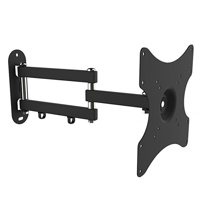 Suptek TV Wall Mount Monitor Bracket with Full Motion Articulating Arm for most 17-39 Inches LED, LCD TVs up to VESA 200x200mm and 100 LBS, with Tilt and Swivel