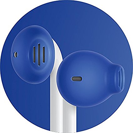 EarSkinz EarPod Covers (ES2) - Blue - for Apple iPhone X / 8 / 7 / 6S / 6 / 5S / 5SE / 5C / 5
