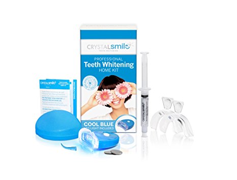 Crystal Smile Advanced Lite Teeth Whitening Home Kit. Professional High Grade Peroxide Gel - All Products made in the U.S.A