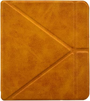 kandouren Case Cover for Kobo Sage 2021 Ereader with Auto Sleep Smart Function,Lightweight Slim Leather Cover(Brown)