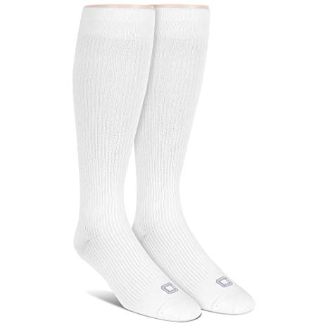 Doctor's Choice Men's Graduated Compression, 8-15 mmhg, Over the Calf, 2 Pack Socks, Shoe Size 6-12.5