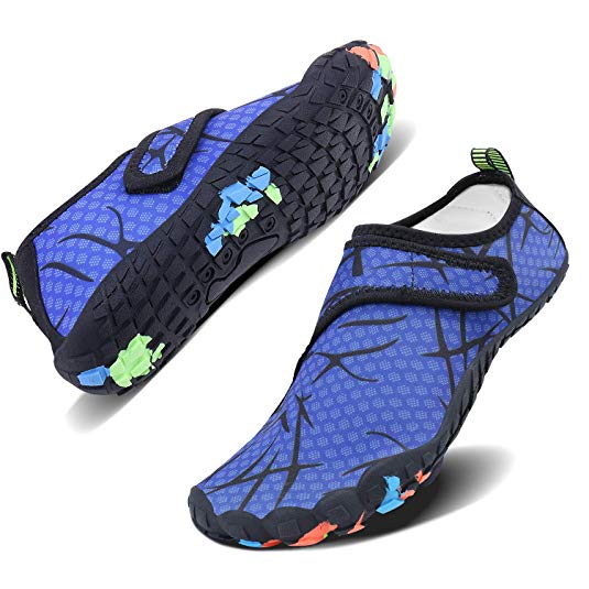 WXDZ Men Women Water Sports Shoes Quick Dry Barefoot Aqua Socks Swim Shoes for Pool Beach Walking Running