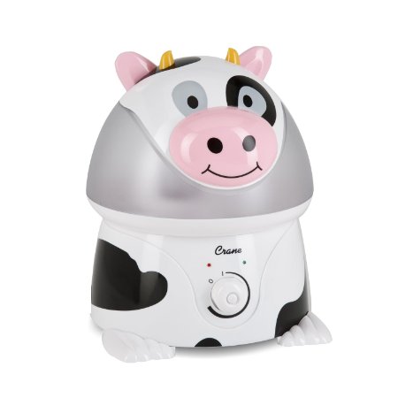 Crane Adorable Ultrasonic Cool Mist Humidifier with 21 Gallon Output per Day - Cow