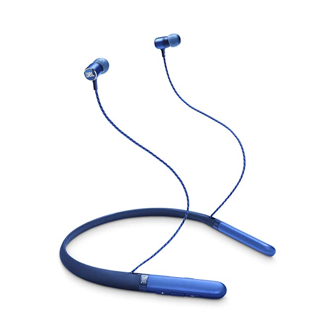 JBL LIVE200BT in-Ear Wireless Neckband Headphones with 10 Hours Playtime, Multi Point Connectivity & Premium Aluminum Housing (Blue)