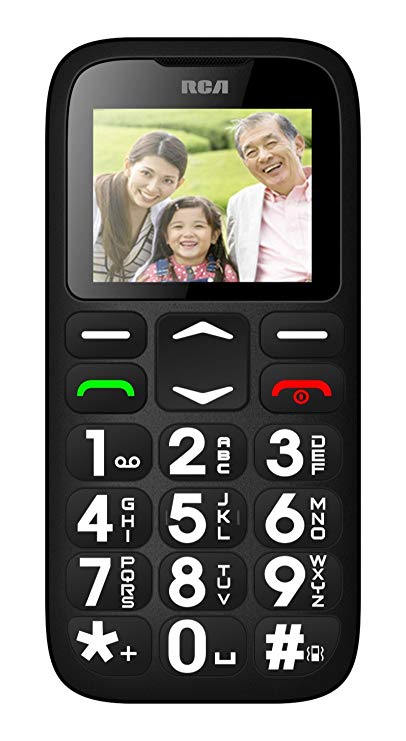 RCA Unlocked Quad Band World Phone with Extra Large Digits and Emergency 1-Touch SOS Calling