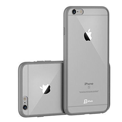 iPhone 6s Plus Case, JETech Apple iPhone 6s/6 Plus Case 5.5 Inch Bumper Cover Shock-Absorption Bumper and Anti-Scratch Clear Back for iPhone 6s Plus iPhone 6 Plus 5.5 Inch (Light Grey) - 0703