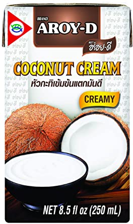 Aroy-D Pure Coconut Cream, 8.5 Fluid Ounce (Pack of 6)