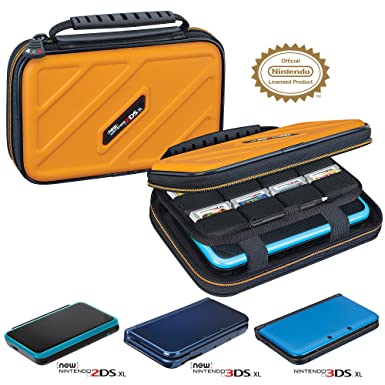 Officially Licensed Hard Protective 3DS XL Carrying Case - Compatiable with Nintendo 3DS XL, 2DS XL, New 3DS, 3DSi, 3DSi XL - Includes Game Card Pouch