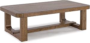 Signature Design by Ashley Cabalynn Traditional Farmhouse Coffee Table, Brown