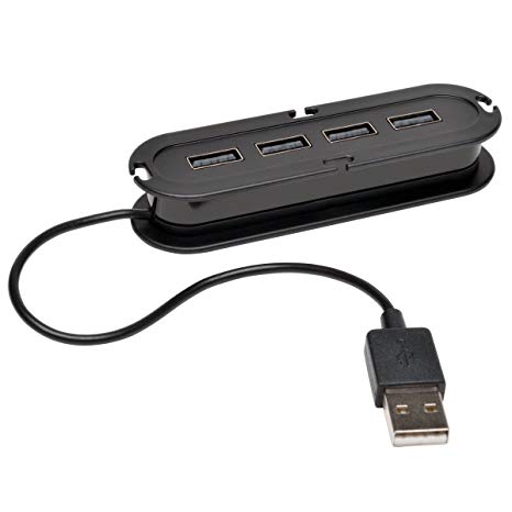 Tripp Lite 4-Port USB 2.0 Hi-Speed Ultra-Mini Hub with power adapter (U222004R)