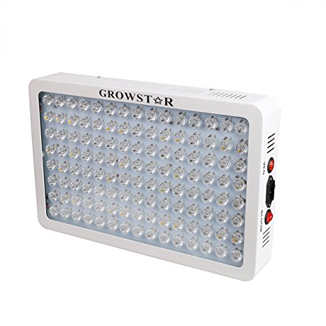 Growstar 600w LED Grow Light Full Spectrum for Hydroponic Indoor Veg and Flower Greenhouse Plant Growing 9 Band