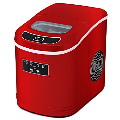 Whynter IMC-270MR Compact Portable Ice Maker, 27 lb. Capacity, Metallic Red