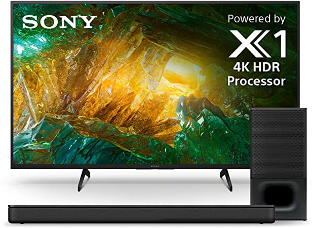 Sony X800H 43 Inch TV: 4K Ultra HD Smart LED TV with HDR and Alexa Compatibility - 2020 Model & Soundbar with Wireless Subwoofer