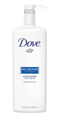 Dove Daily Moisture Therapy Conditioner, Dry/Rough Hair, 40 Ounce (Pack of 2)