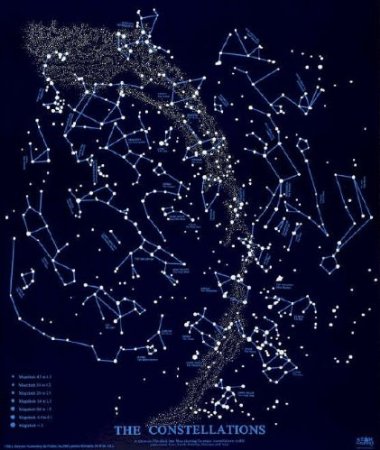 The Constellations Glow-In-The-Dark Star Map (Northern Hemisphere)
