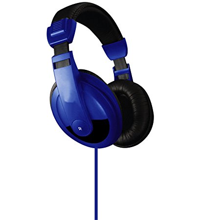 VIBE Sound VS-750-DJ Noise Reduction Stereo Headphones (Blue)