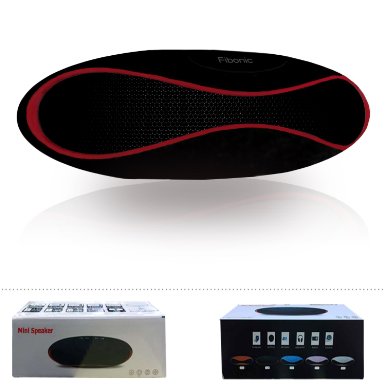 Wireless Bluetooth Speaker From Fibonic - Portable Loud Sound Output Powerful Indoor Outdoor Compatible with iPhone Samsung Android and other smartphones TV Radio - Lifetime Guarantee