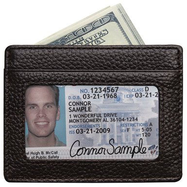 RFID Blocking Leather Wallet Slim Thin Minimalist Pocket Wallets Card Holder