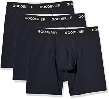 Good Brief Men's 3-Pack Cotton Stretch Classic Fit Boxer Briefs