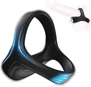 2024 Upgraded Triangle Cook Ring Sx Toy Adult Silicone Cock Penis for Men Toy for Couples for Men Erection Longer Harder Stronger Machine Sweater Penis Enlargement A-KKMN12, Black