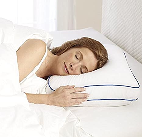 Sleep Innovations G-PIL-08070-BP-WHT Cooling Gel Ventilated Memory Foam Side Sleeper Pillow, Standard, White