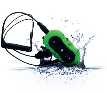 Aerb 4G Waterproof MP3 Music Player for Swimming & other Sports (IPX-8 Standard)--Green