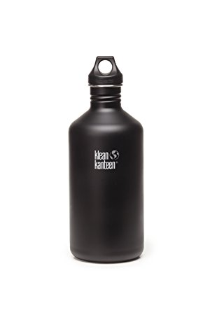 Klean Kanteen 64-Ounce Stainless Steel Bottle with Loop and Swinglock Caps