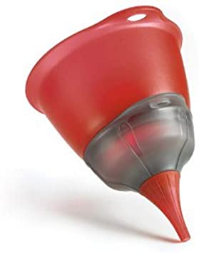 Cuisipro 747152 Funnel Set 3-in-1, Red