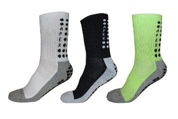 #1 Non Slip Sport Socks, THE BEST Traction Technology Inside and Outside of Socks, No More Blisters, Grip Socks for All Sports Basketball, Soccer, Football, Baseball, Running, Hiking