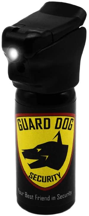 Guard Dog Security Self Defense Pepper Spray - Built-in LED Light – Safety Flip Top Pepper Spray 2 oz