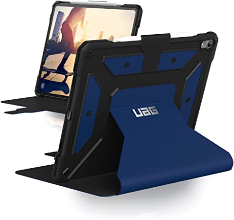 UAG Folio iPad Pro 12.9-inch (3rd Gen, 2018) Metropolis Feather-Light Rugged [Black] Military Drop Tested iPad Case with Apple Pencil Holder