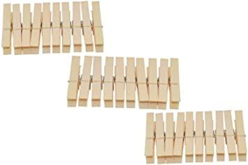 Home-X Heavy Duty Plastic Clothespins, Set of 30