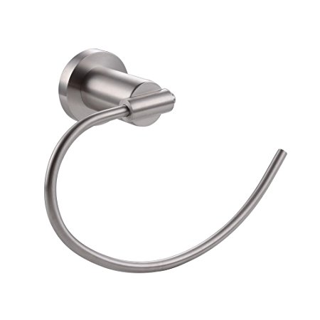 KES SUS304 Stainless Steel Towel Ring Wall Mount, Brushed Finish, A2380-2