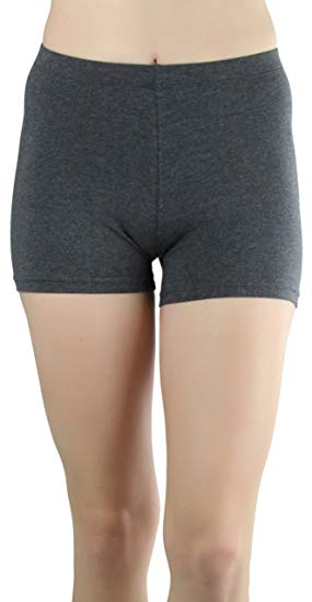 ToBeInStyle Women's Cotton-Spandex Blend 12" Outseam Shorts