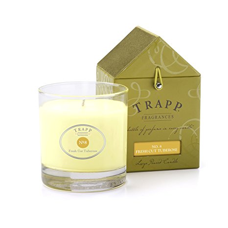 Trapp Signature Home Collection No. 8 Fresh Cut Tuberose Poured Candle, 7-Ounce