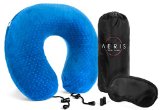 Aeris Airplane Pillow for Neck Support with a Portable Bag Blue