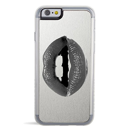 ZERO GRAVITY Mouth, Lips Carrying Case for Apple iPhone 6 & Apple iPhone 6S - Retail Packaging - Silver/Black