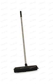TDBS The Dustpan and Brush Store Professional 1.2M Solid Handle Rubber Broom Pet Hair Removal Sweeping Brush