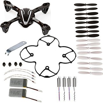 AVAWO for Hubsan X4 H107L 8-in-1 Quadcopter Black/White Spare Parts Crash Pack Parts (As shown)