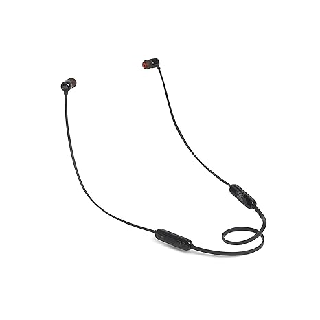 JBL Tune 160BT by Harman Pure Bass Wireless in-Ear Headphones with Mic (Black)