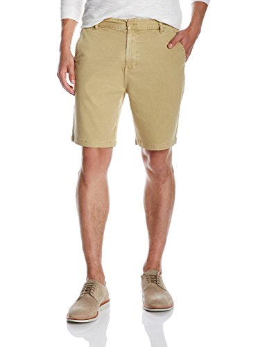 Quality Durables Co. Men's Stretch Cotton Regular-Fit Chino Flat-Front Short