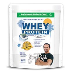 Jay Robb Enterprises - Whey Protein Vanilla, 80oz Bag (Pack of 2)