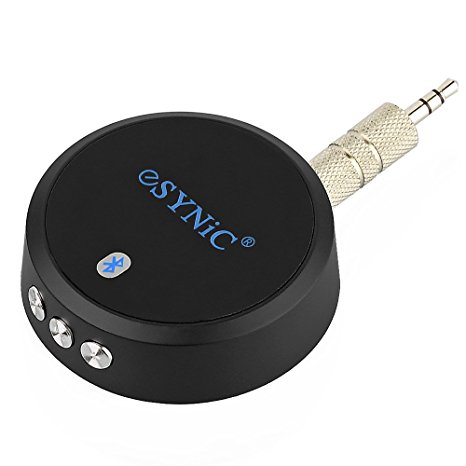 ESYNIC Bluetooth 3.0 Music Adapter Bluetooth Receivers 3.5mm AUX Music Stereo for iPhone 7 7Plus SE 6s 6Plus iPod iPad Samsung HTC Smartphone Bluetooth Tablet