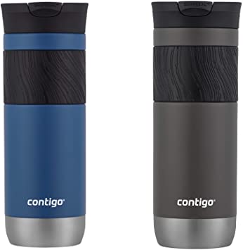 Contigo 2104596 Snapseal Insulated Travel Mug, 20 oz, Sake & Blue Corn